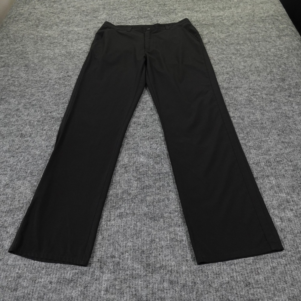 TravisMathew Dress Pants Men's 34 Black Polyester Spandex Golf Casual Stretch